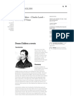 Dream Children - Charles Lamb - Summary & Notes