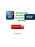 Ecology and Environment by PD Sharma PDF Free
