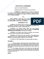 Pre-Nuptial Agreement: DANIEL F. PADILLA, of Legal Age and A Resident of Apartment