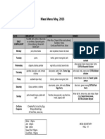 Mess Menu May 13