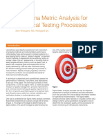 Six Sigma Metric Analysis For Analytical Process