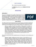 First Division: Rosal Hubilla Y Carillo, Petitioner, vs. People of The PHILIPPINES, Respondent