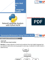 Python NLTK Synonyms and Antonyms