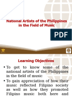 National Artists of The Philippines in The Field of Music