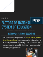 Factors of National Education