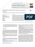 Helwege, A. (2015) - Challenges With Resolving Mining Conflicts in Latin America. The Extractive Industries and Society, 2 (1), 73-84.