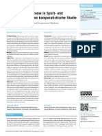 Überlastungssyndrome in Sport - Und Arbeitsmedizin. Eine Komparatistische Studie