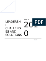Leadership Challenges and Solutions 2