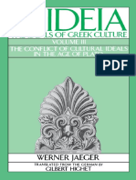 Paideia The Ideals of Greek Culture Volume III The Conflict of Cultural Ideals in The Age of Plato PDF