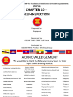 ASEAN TMHS GMP Training Chapter 10 Self Inspection FD 28 Nov 2016 1