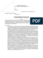 In Re Grievance Democratic National Committee V Republican National Committee Res 2018-5A (MUR 2018-1)