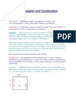 Permutation and Combination