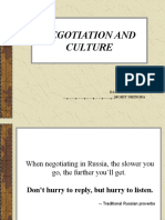 Negotiation and Culture