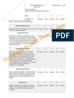 Production Rubric