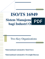 ISO/TS 16949: Sistem Manajemen Mutu Bagi Industri Otomotif