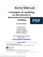 Solution Manual Principles of Auditing 2nd Edition Hayes