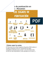 Las Reglas de Puntuación en Castellano