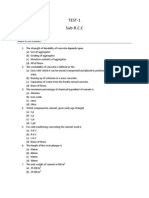 RCC-Conc Objective Questions