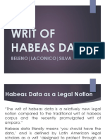 Writ of Habeas Data