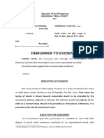 VIOL. OF SEC. 10 (A) in Rel. To Sec. 3 (B) of R.A. 7610 Demurrer To Evidence Criminal Law Notes