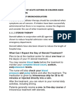 Asthma Indication Note