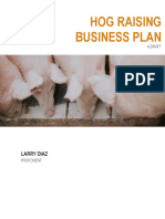 Hog Raising Business Plan: Larry Diaz