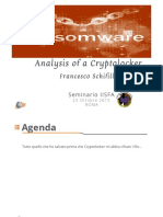Analysis of A Cryptolocker: Francesco Schifilliti