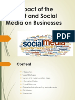 The Impact of The Internet and Social Media On Businesses