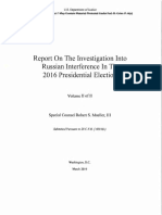 The Mueller Report - Volume II of II (Obstruction of Justice)