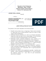 Joint Stipulation of Facts PDF