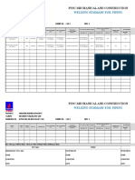 Welding Summary For Piping: PTSC Mechanical and Construction