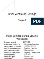 Initial Ventilator Settings