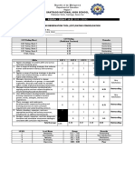 Classroom Observation Tool Cot Rating Consolidation