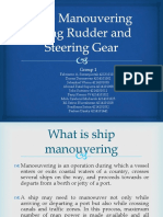 Ship Manouvering Using Rudder and Steering Gear