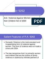 Republic Act 9262: Anti-Violence Against Women and Their Children Act of 2004