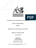 IS SOCIO A SCIENCE? by Jonathan Blundell Source Chris Livesey Website