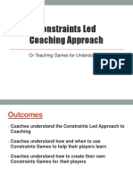 Constraints Led Coaching Approach