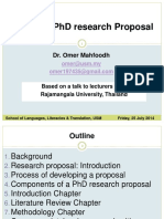 Writing A PHD Research Proposal: Dr. Omer Mahfoodh