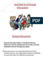 Do's and Don'ts of Group Discussion