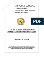 901B B.P.S. IX S.A. I Science Chapterwise 5 Printable Worksheets With Solution 2014 15 PDF