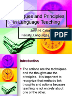 Techniques and Principles in Language Teaching