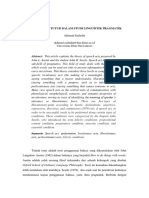 Teori Tindak Tutur Dalam Studi Linguistik Pragmatik