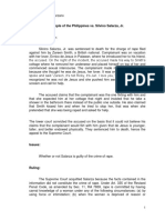 People of The Philippines vs. Silvino Salarza, JR.: Dawn Janelle O. Manzano