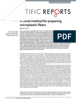 A Novel Method For Preparing Microplastic Fibers: Matthew Cole