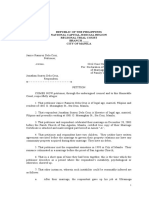 Republic of The Philippines National Capital Judicial Region Regional Trial Court BRANCH - City of Manila