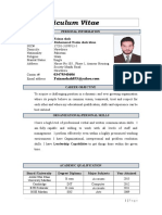 Curriculum Vitae: Faizan Shah Mohammad Nasim Shah Khan