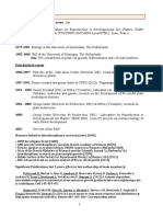 Curriculum Vitae: Arabidopsis Thaliana