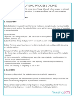 The Nursing Assessment Cheat Sheet (ADPIE)