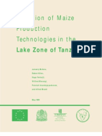 Adoption of Maize Production Technologies in The: Lake Zone of Tanzania