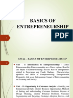 Basics of ENTREPRENEURSHIP PPTS